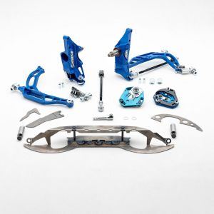 Experience improved handling and performance with the Wisefab Nissan S14 front angle kit with rack relocation. Perfect for motorsport enthusiasts.